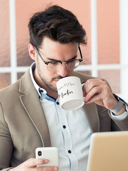 Personalisierte Geschenkidee Männer Vatertag /Bester Papa Tasse Kaffeebecher /Besonderes Geschenk Vater Name /Vatertagsgeschenk