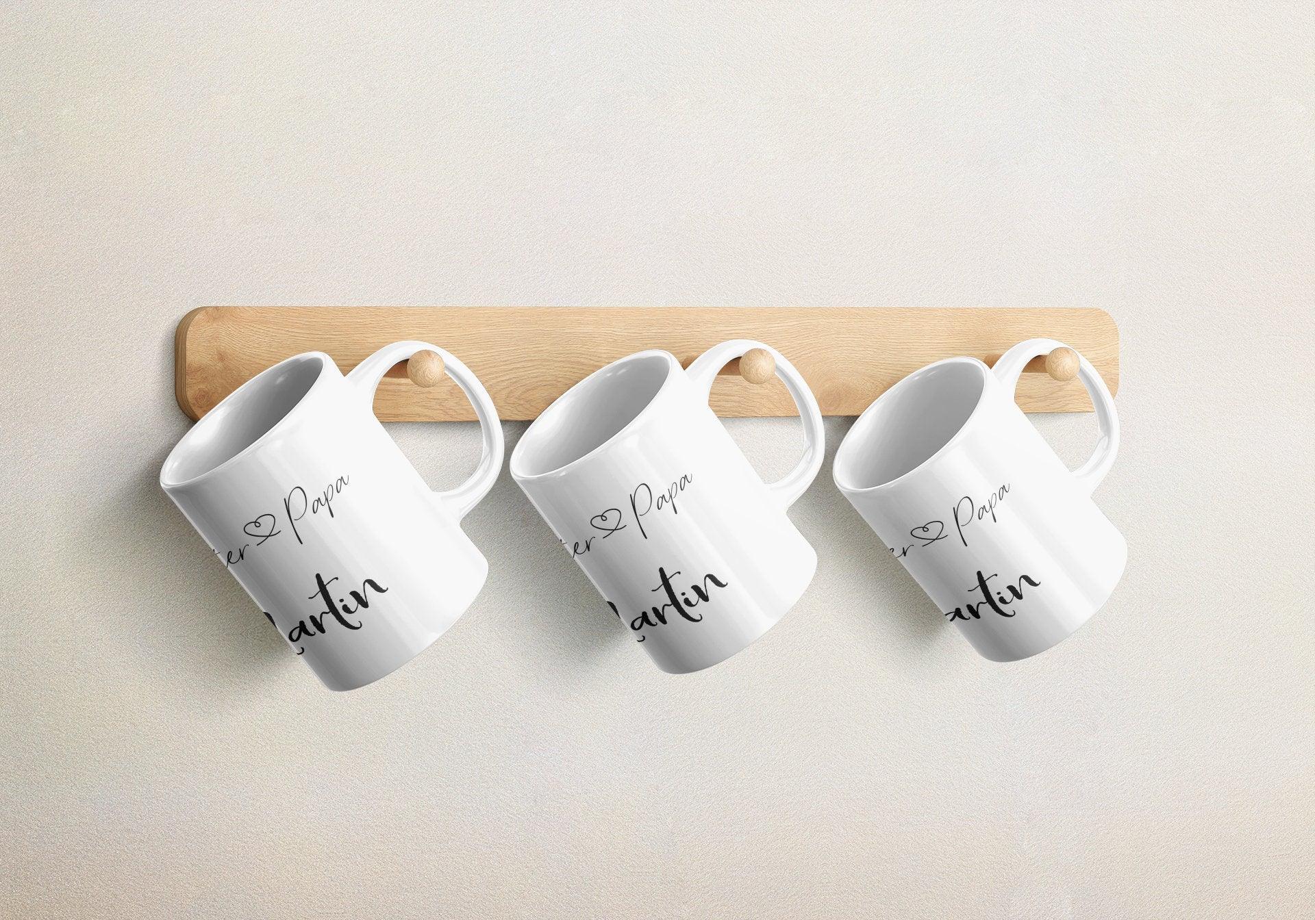 Personalisierte Geschenkidee Männer Vatertag /Bester Papa Tasse Kaffeebecher /Besonderes Geschenk Vater Name /Vatertagsgeschenk