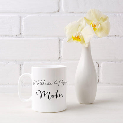 Personalisierte Geschenkidee Männer Vatertag /Bester Papa Tasse Kaffeebecher /Besonderes Geschenk Vater Name /Vatertagsgeschenk