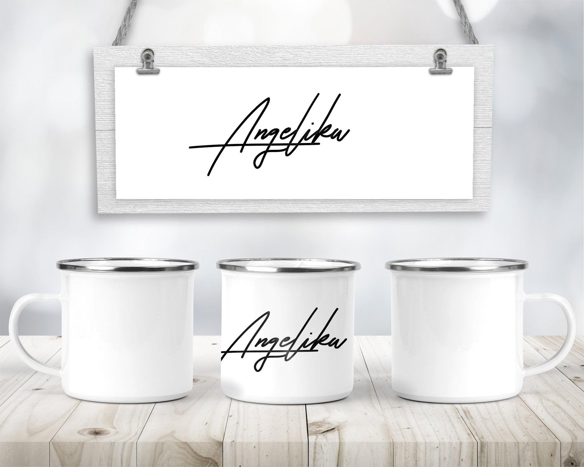 Emaille Tasse mit Spruch / Emaillebecher Namen / personalisiertes Geschenk Geburtstag für beste Freundin Schwester /Dankeschön Geschenk Zarto