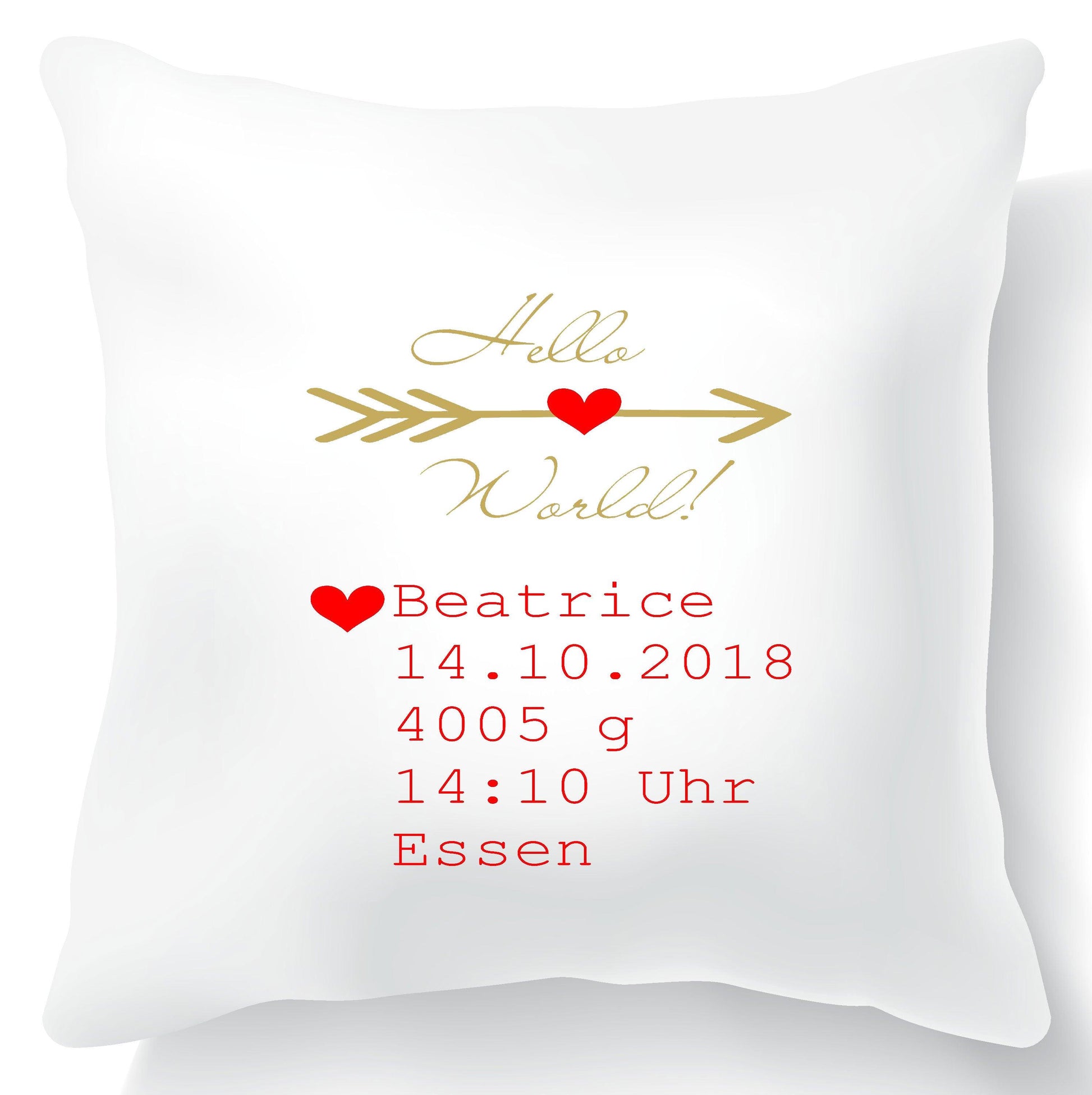 Personalisiertes Geschenk Taufe / Taufgeschenk Mädchen / Namenskissen Kissen mit Namen / Babygeschenk rosa