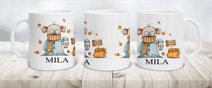 Personalisiertes Geschenk Halloween - Ausgefallene Halloween Tasse als kleines personalisiertes Geschenk für Kinder