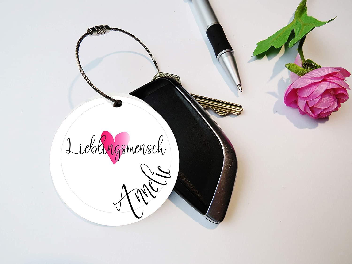 Schlüsselanhänger mit Namen Monogramm/Buchstabe personalisiert | Autoschlüssel Anhänger | Geschenkidee Männer Zarto