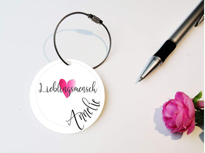 Schlüsselanhänger mit Namen Monogramm/Buchstabe personalisiert | Autoschlüssel Anhänger | Geschenkidee Männer