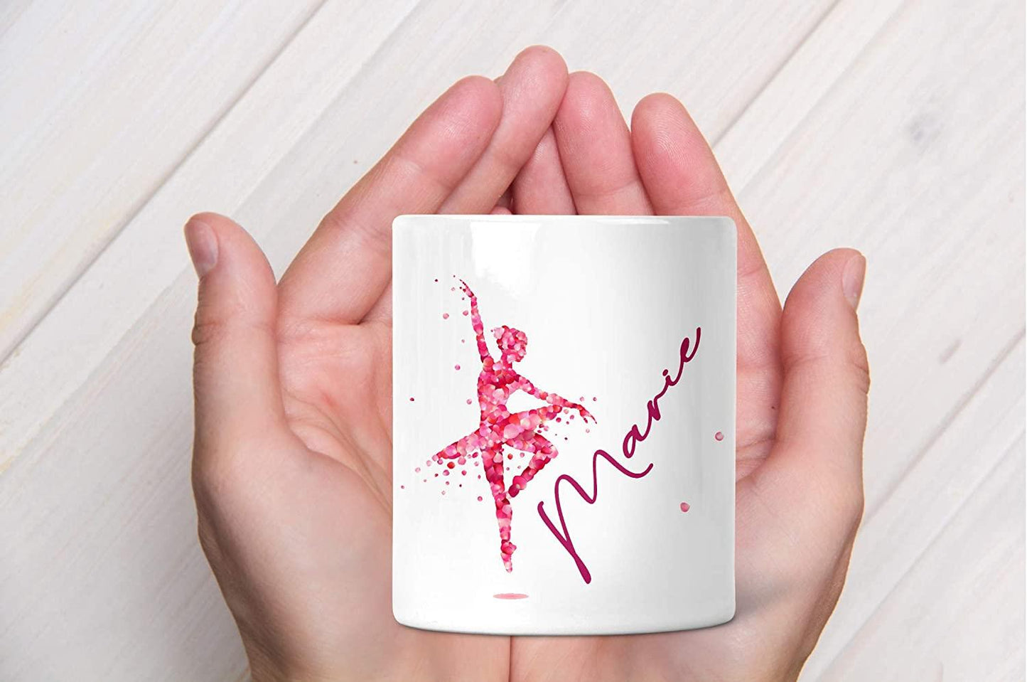 Spardose Mädchen Ballerina personalisiert mit Name - Sparbüchse Sparschwein - Geschenk-Idee Teenager Zarto