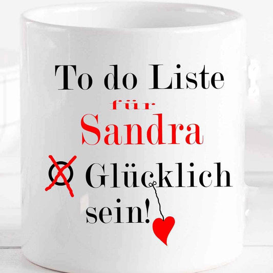 Tasse mit Spruch - Kaffeetasse Bürotasse personalisiert - Danke Geschenk für Beste Freundin Schwester Mama Papa Alltagsheld - Keramik