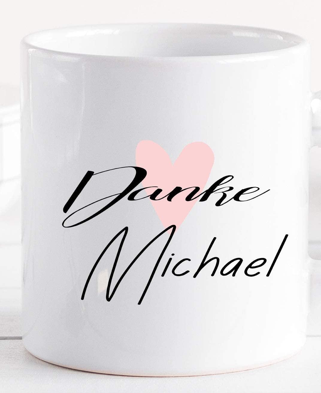 Tasse mit Spruch - Kaffeetasse Bürotasse personalisiert mit Namen - Danke Geschenk für Beste Freundin Schwester Papa Alltagsheld - Keramik