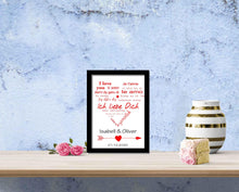 Lade das Bild in den Galerie-Viewer, Valentinstag Geschenk personaliisert für IHN Partner Männer /Liebe Valentinstagsgeschenk /Freundschaft Poster Bild Zarto

