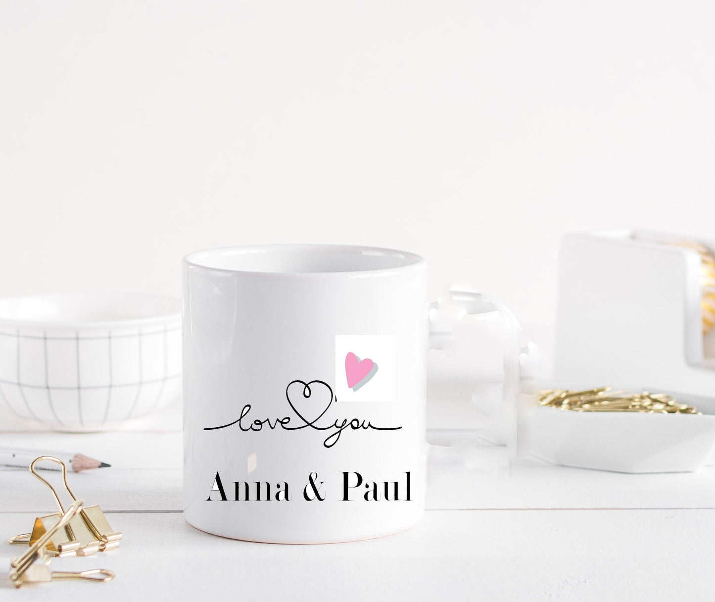 Valentinstag Geschenk personalisiert für SIE IHN Freund Ehemann /Tasse beste Freundin /Geschenkidee Männer Partner Jahrestag