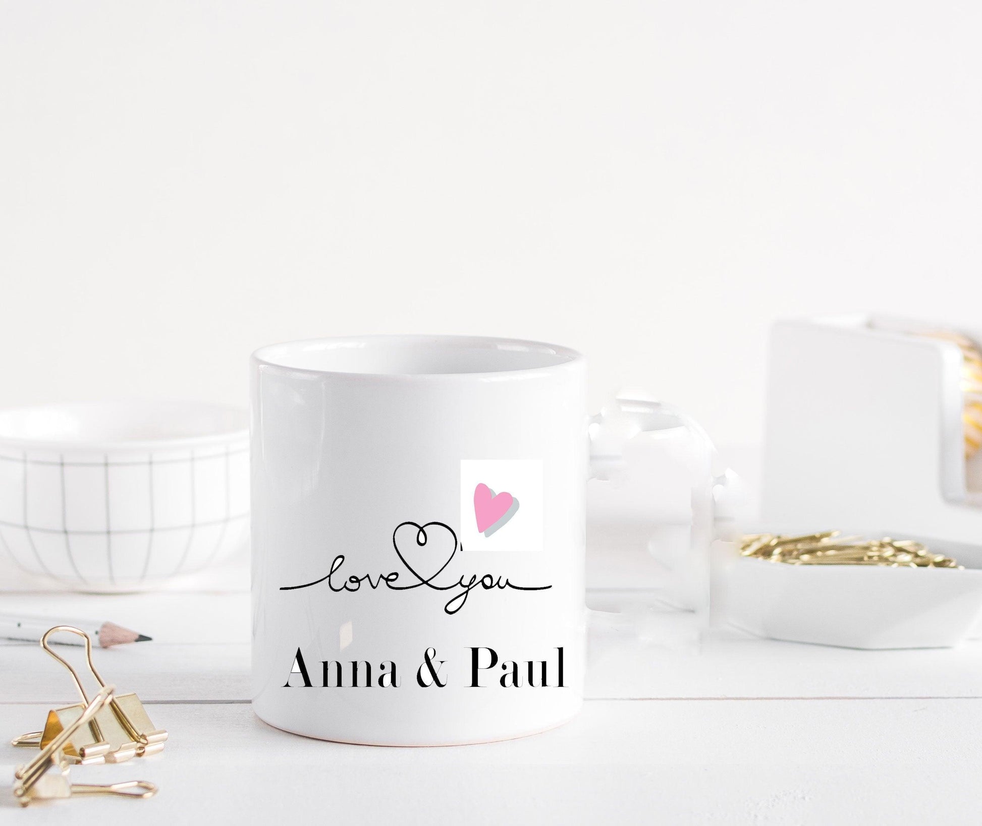Valentinstag Geschenk personalisiert für SIE IHN Freund Ehemann /Tasse beste Freundin /Geschenkidee Männer Partner Jahrestag