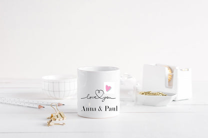 Valentinstag Geschenk personalisiert für SIE IHN Freund Ehemann /Tasse beste Freundin /Geschenkidee Männer Partner Jahrestag