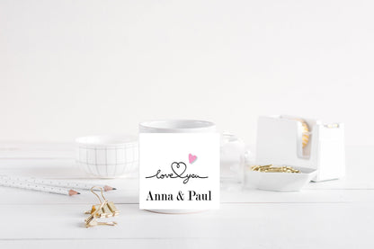 Valentinstag Geschenk personalisiert für SIE IHN Freund Ehemann /Tasse beste Freundin /Geschenkidee Männer Partner Jahrestag