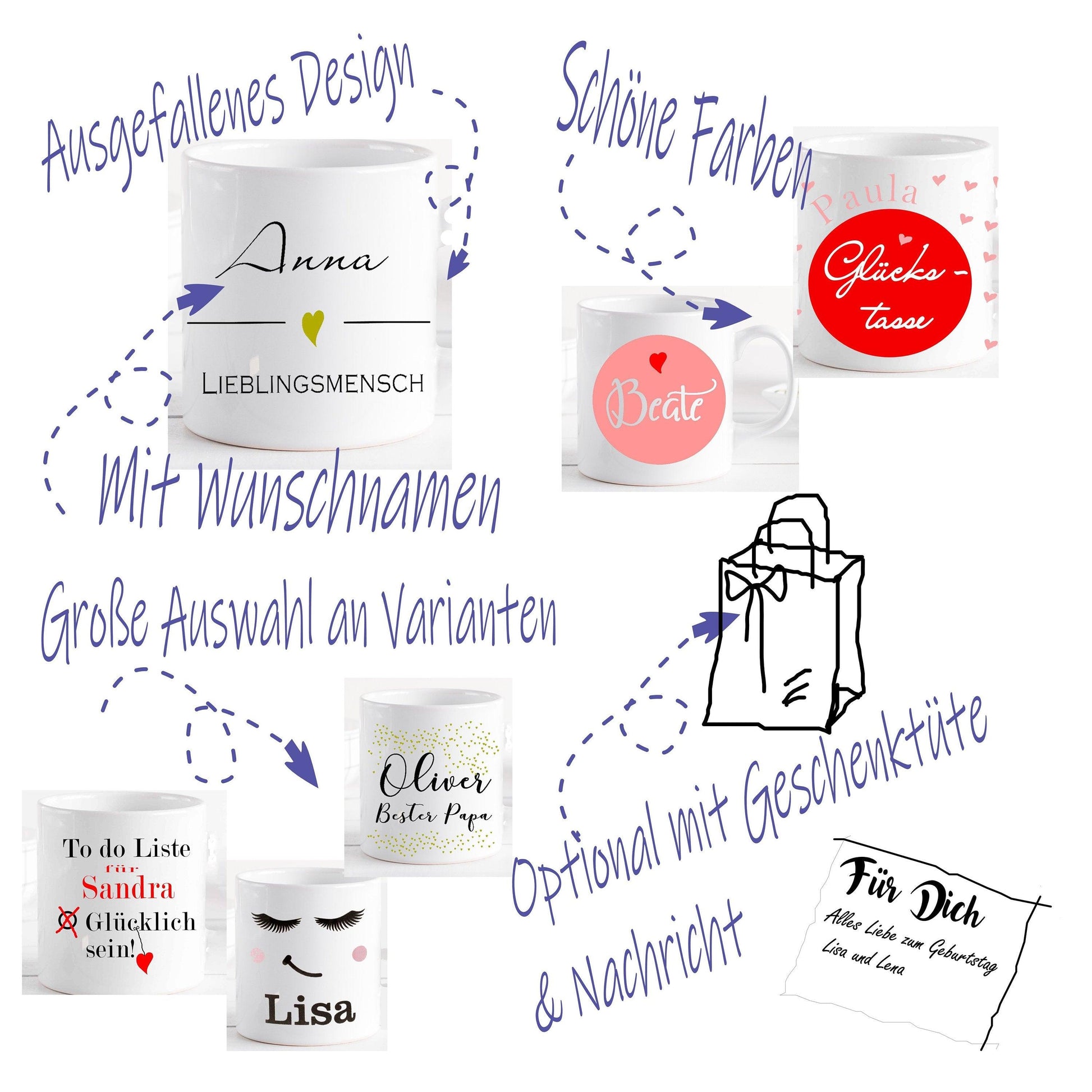 Valentinstag Geschenk personalisiert für SIE IHN Freund Ehemann /Tasse beste Freundin /Geschenkidee Männer Partner Jahrestag