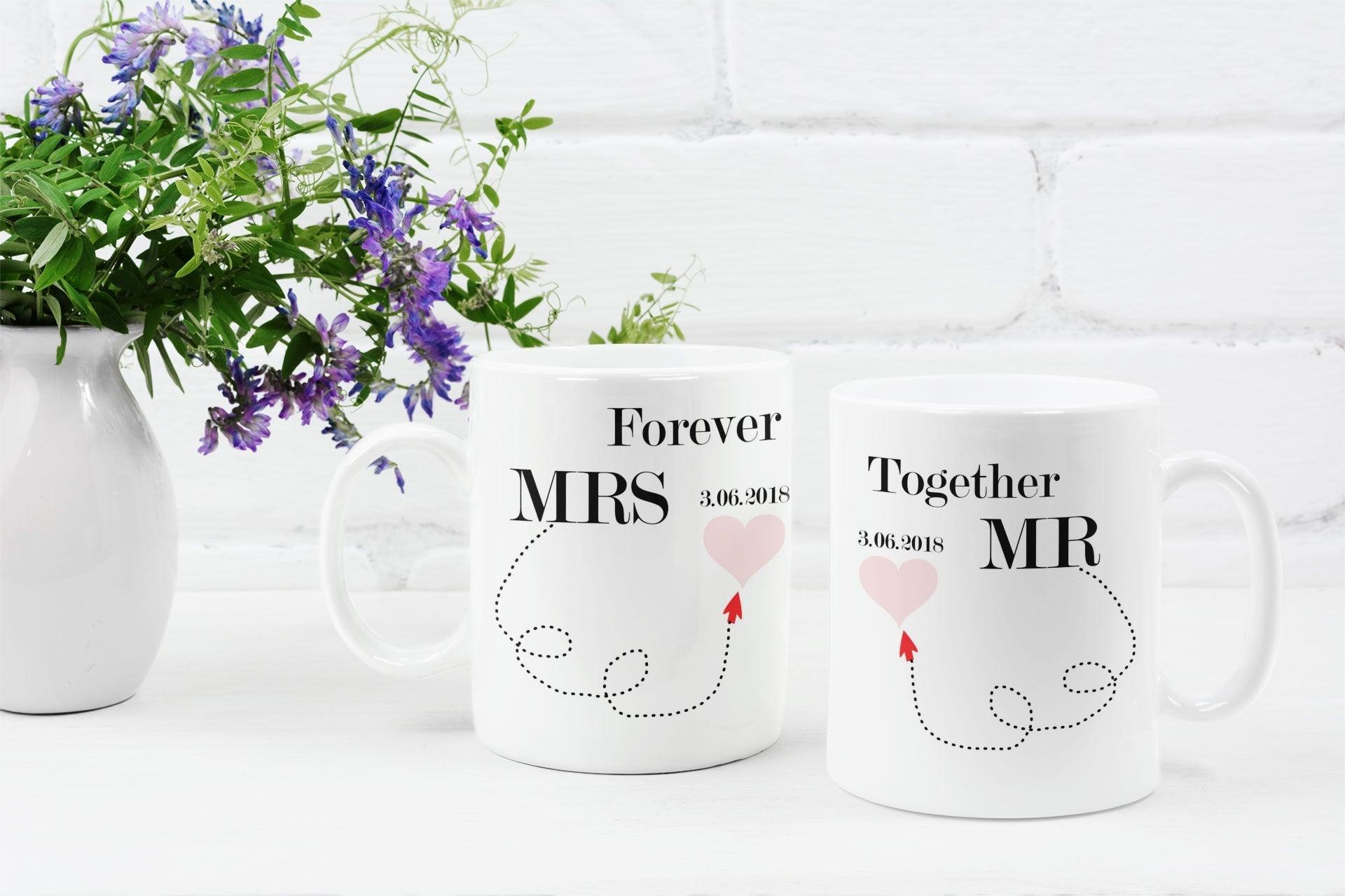 Valentinstag Geschenk personalisiert für SIE IHN Freund Ehemann / Valentinstagsgeschenk Partner Jahrestag Freundschaft / Tasse Mr Mrs Zarto