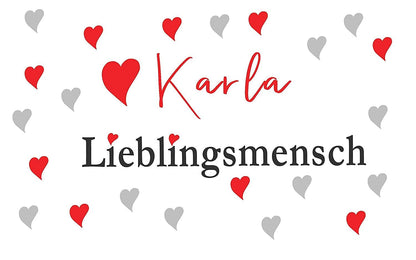 Valentinstag Tasse Lieblingsmensch mit personalisierten Namen - Namenstasse Zarto