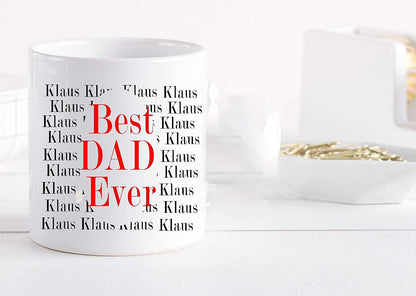 Vatertagsgeschenk Tasse Bester Papa personalisiert mit Namen - Geburtstagsgeschenk für Männer Zarto