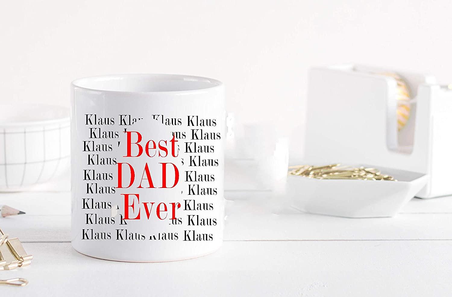 Vatertagsgeschenk Tasse Bester Papa personalisiert mit Namen - Geburtstagsgeschenk für Männer Zarto