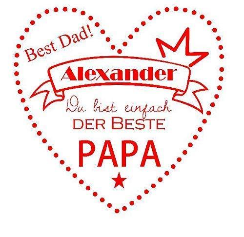 Vatertagsgeschenk Tasse Bester Papa mit Namen