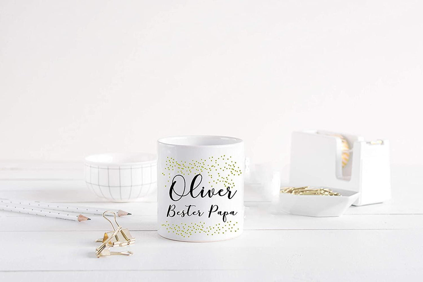 Vatertagsgeschenk - Tasse personalisiert mit Namen - Kaffeetasse Bester Papa