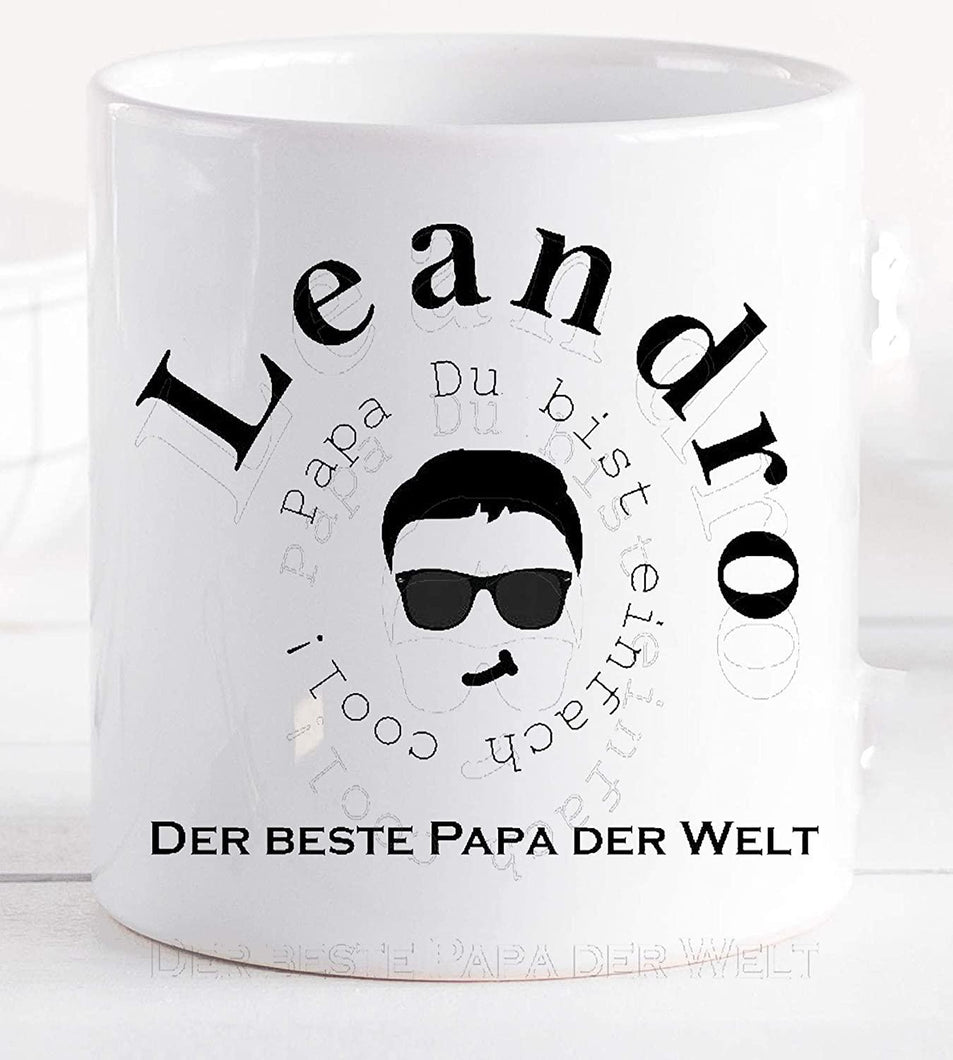 Vatertagsgeschenk lustig/Tasse welt-bester Papa personalisiert mit Name Zarto