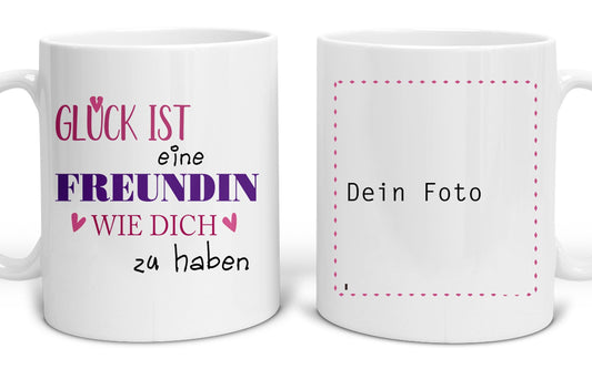 BFF Tasse beste Freundin - personalisiert mit Bild